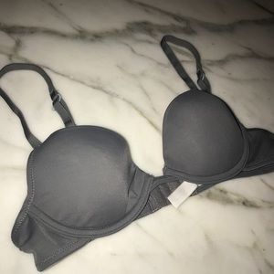 Gray T-shirt Bra